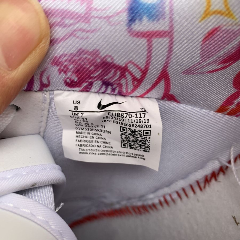 Nike Air Force 1 paper cut pure white CU8870 117 Sneakers Men Women