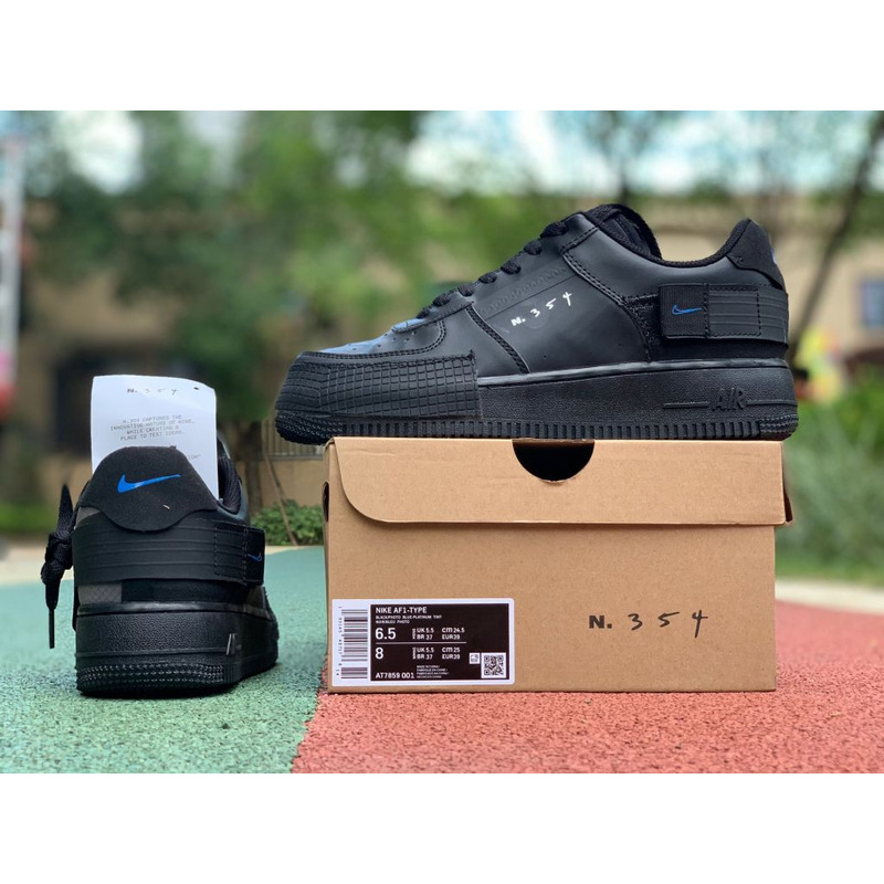 Nike Air Force 1 Type Translucent All Black AT7859 001 Sneakers men women