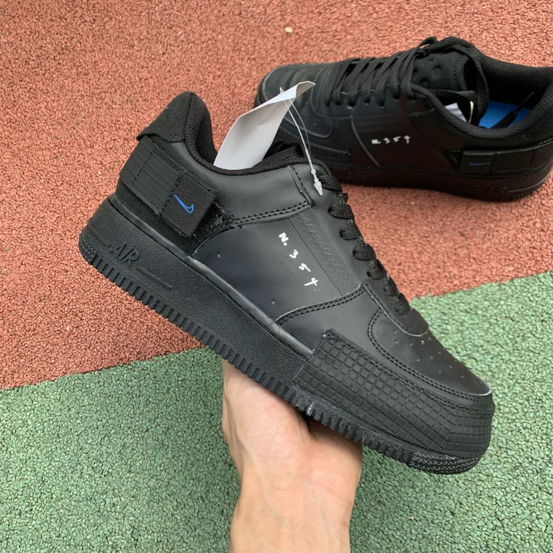 Nike Air Force 1 Type Translucent All Black AT7859 001 Sneakers men women