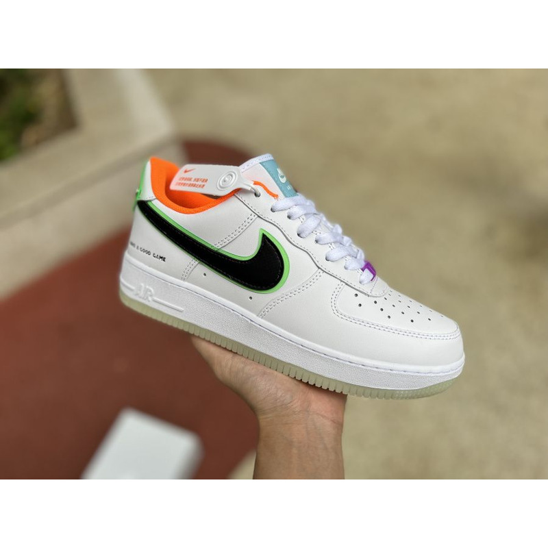 Nike Air Force 1 White Black Orange Luminous DO2333 101 Sneakers men women