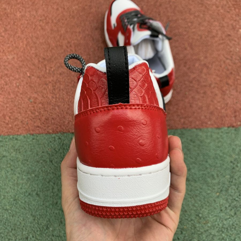 Nike Air Force 1 White Red 630939 201 Sneakers Men Women