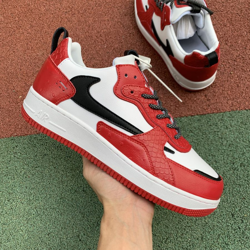 Nike Air Force 1 White Red 630939 201 Sneakers Men Women