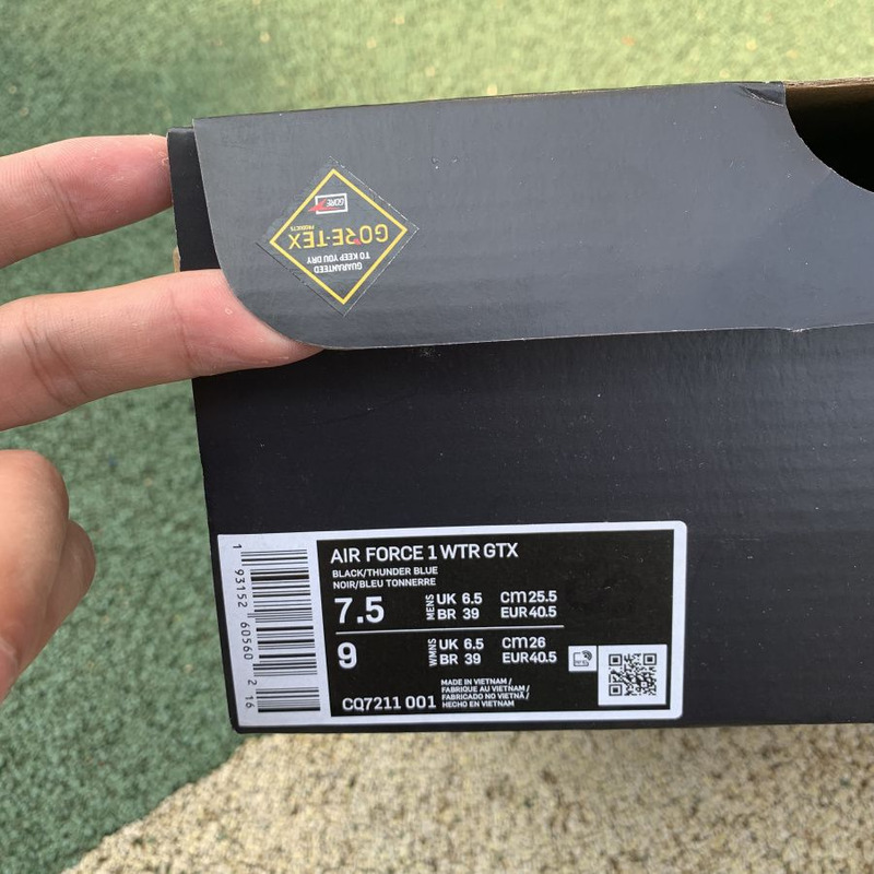 Nike Air Force 1 WTR GORE TEX Black Orange CQ7211 001 Sneakers men women