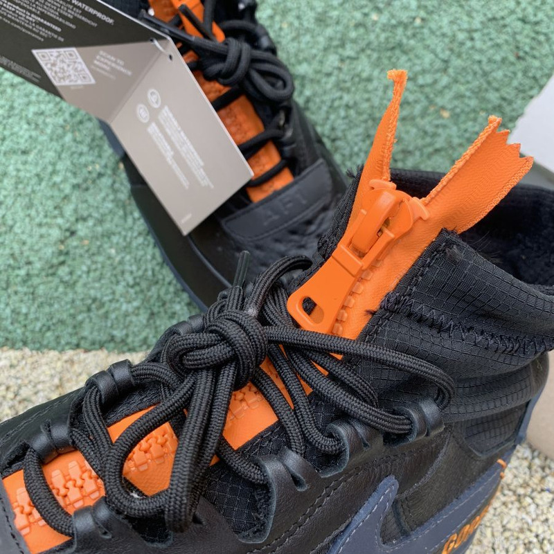 Nike Air Force 1 WTR GORE TEX Black Orange CQ7211 001 Sneakers men women