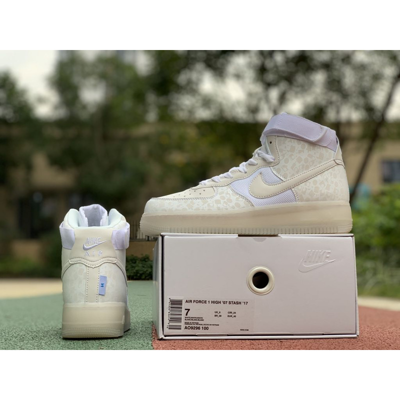 STASH X Nike Air Force 1 HIGH NOZZLE CAP White Graffiti AO9296 100 Sneakers men women