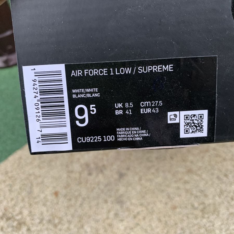 S*p*e x nike air force 1 pure white cu9225 100 sneakers men women