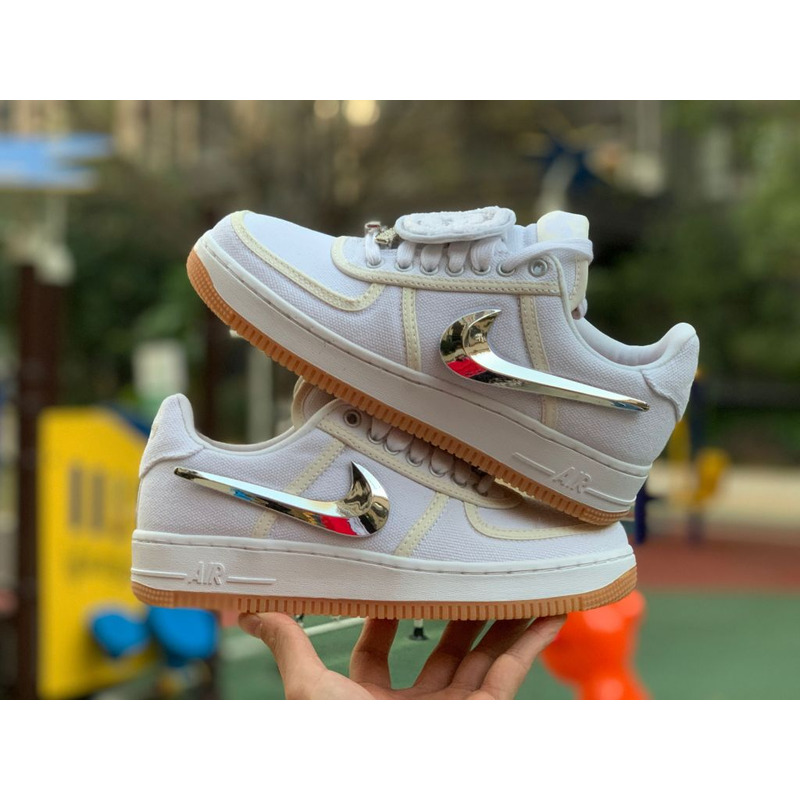 Travis Scott x Nike Air Force 1 AQ4211 100 Sneakers Women