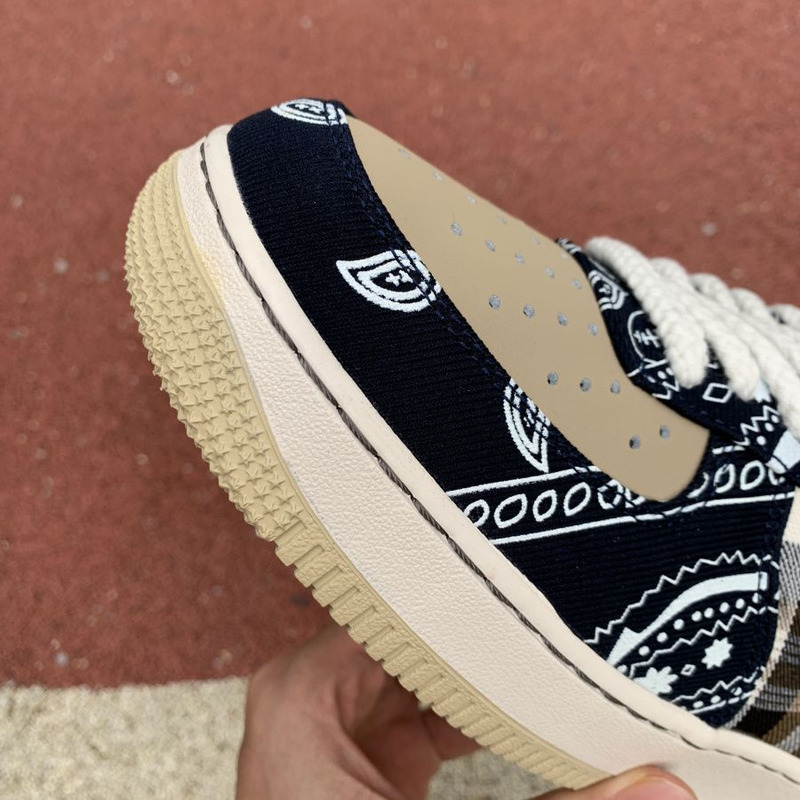 Travis Scott x Nike Air Force 1 Cashew Flower Sneakers Men Women