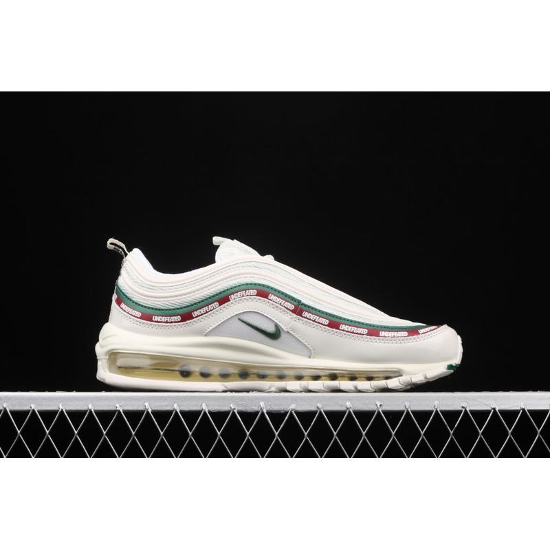 Undefeated x Nike Air Max 97 White and Green AJ1986 100 Sneakers Men Women