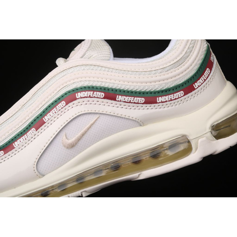 Undefeated x Nike Air Max 97 White and Green AJ1986 100 Sneakers Men Women