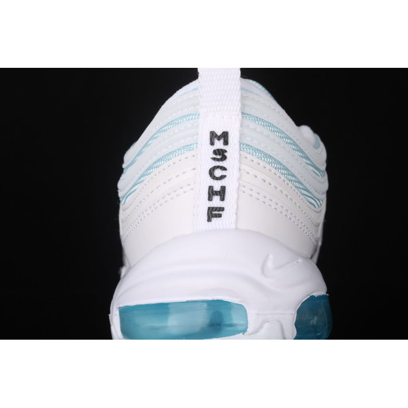 Mschf x Inri Air Max 97 Jesus Shoes Ice Blue Grey Black 3M Sneaker men women