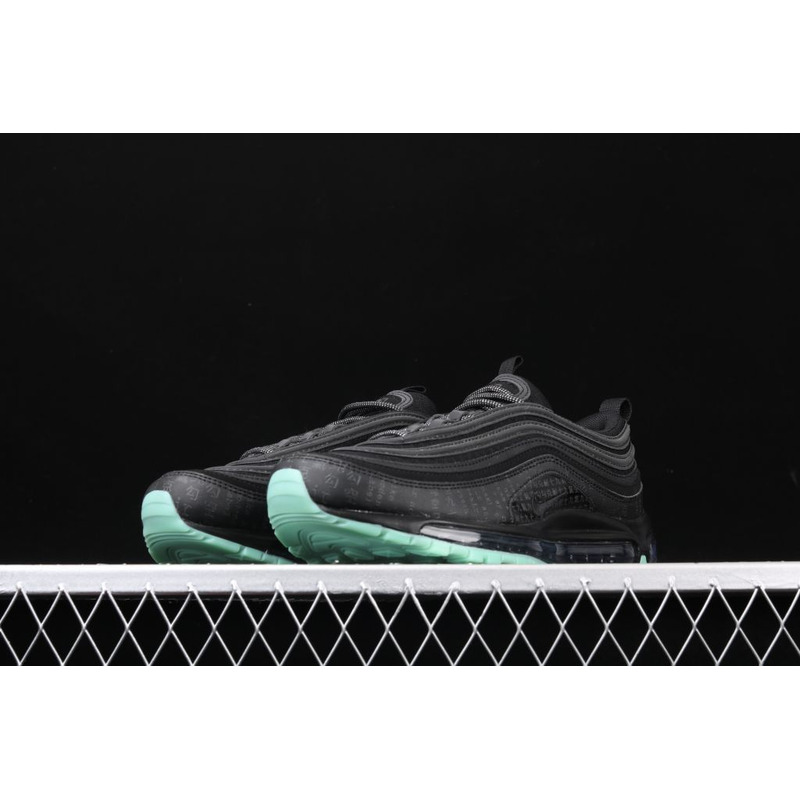 Nike Air Max 97 GLOW Black Green Luminous 921826 017 Sneaker men women