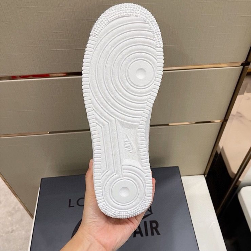 l**is V*t*n x nike air force 1 white checkerboard sneaker man woman