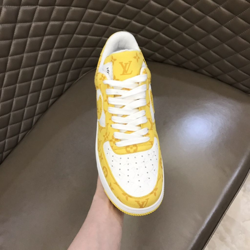 l**is V*t*n x nike air force 1 yellow sneakers