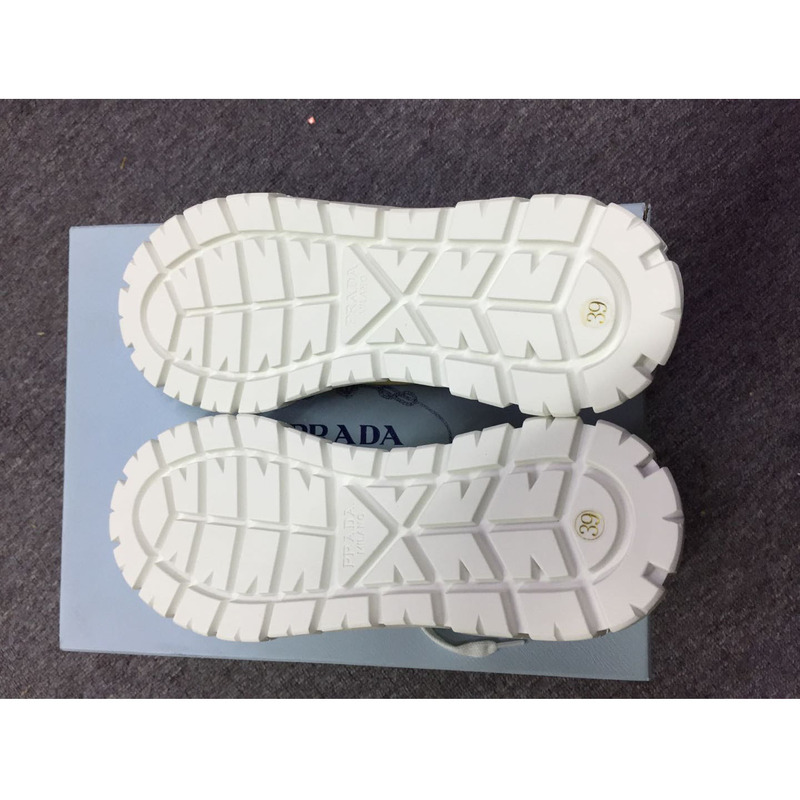 Pra*a triangular logo plaque sneakers