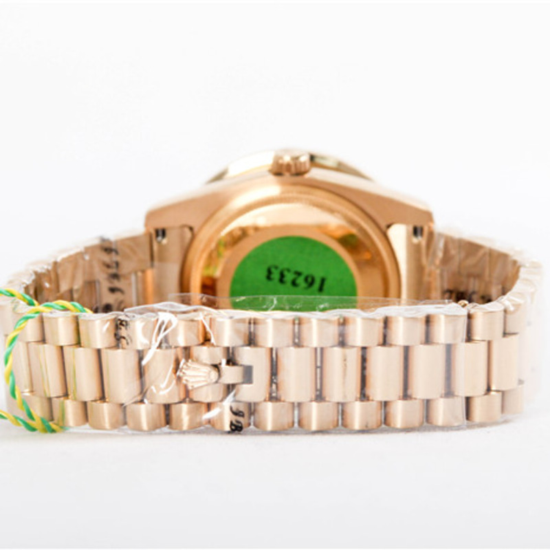 high quality rolex day date ii president yellow gold custom Di*m*nd watch