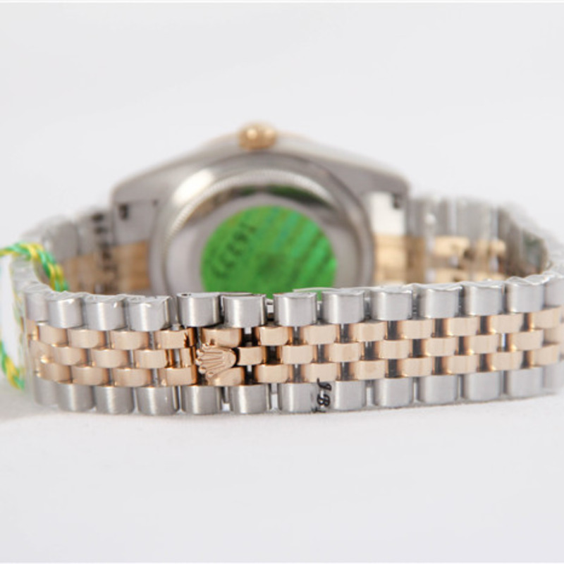 high quality rolex yellow gold stainless steel datejust Di*m*nd dome bezel wristwatch