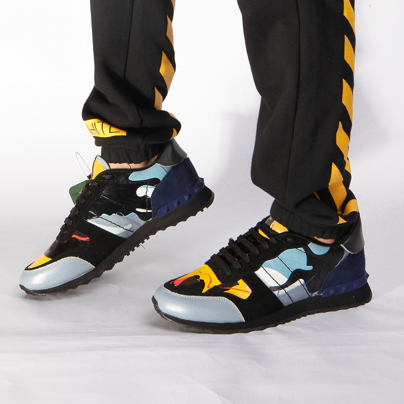 Valentino Camouflage Rockrunner(Blue&Orange)